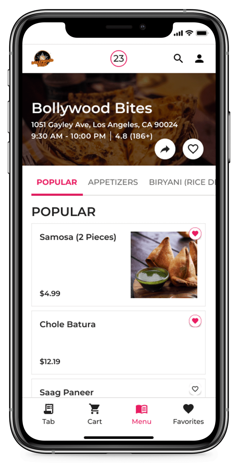 eatOS Restaurant Mobile App Platform